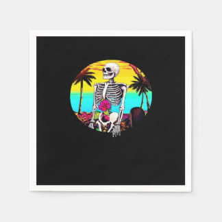 Skelett aus dem Sunset Beach Classic Serviette