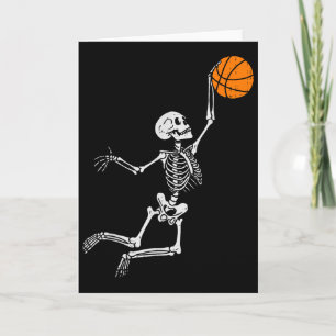 Skelett Basketball Halloween Kostüm Herren Jungen Karte