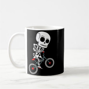 Skelett-BMX-Rennfahrer Halloween-Stil-Rennen leich Kaffeetasse