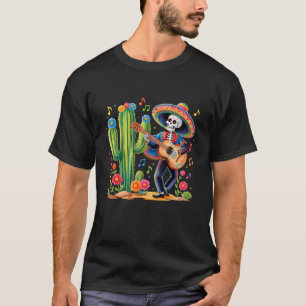 Skelett Cinco De Mayo Fiesta Mexikanischer Mann Gi T-Shirt