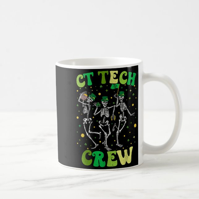 Skelett-CT-Tech-Crew St Patricks Computertomograph Kaffeetasse (Rechts)