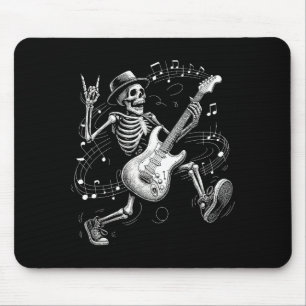 Skelett, das Gitarre spielt, Musikgeschenke für Mä Mousepad
