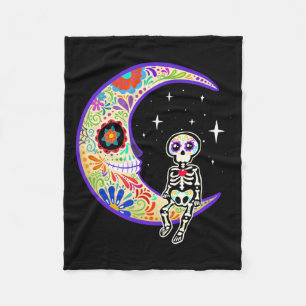 Skelett Dia De Los Muertos Skelett Performance Fleecedecke