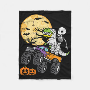 Skelett-Dino-Monster-Truck-Halloween-Kostüm Todd Fleecedecke