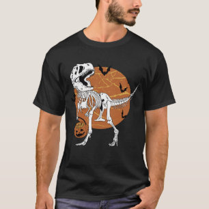 Skelett-Dinosaurier-Spott Halloween-Kostüm T-Shirt