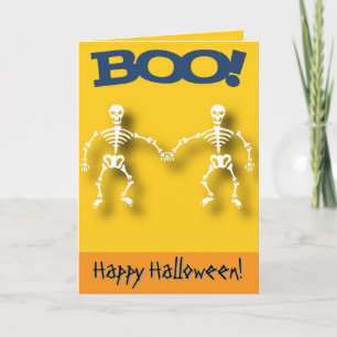 Skelett editierbare Halloween  Karte