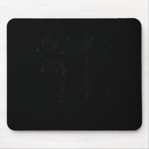 Skelett Einhorn Halloween gothic Pegasus für Männe Mousepad