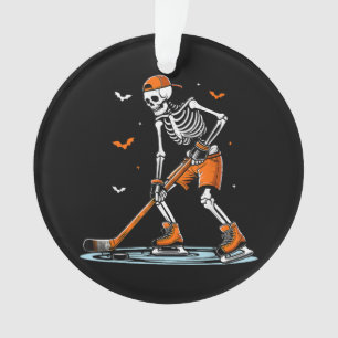 Skelett-Eishockey-Halloween-Jungen Lustiges Hallow Ornament