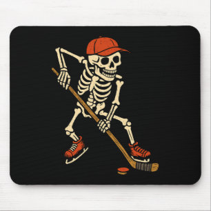Skelett-Eishockey-Halloween-Kostüm Gruseliger Spor Mousepad