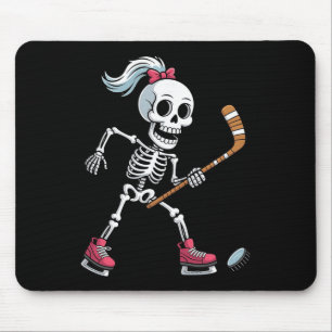 Skelett-Eishockey-Halloween-Kostüm lustig Frauen Mousepad