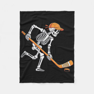 Skelett-Eishockey-Halloween-lustiges Kostüm Männer Fleecedecke