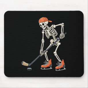 Skelett-Eishockey-Männer-Jungen-Kinder-Halloween-K Mousepad
