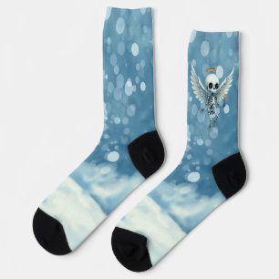 Skelett Engel – Die süße Seite des Jenseits.  Socken