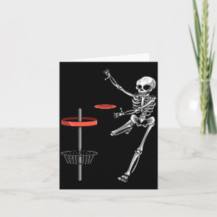 Skelett-Flugscheibe Golf Halloween-Frisbee einfach Karte
