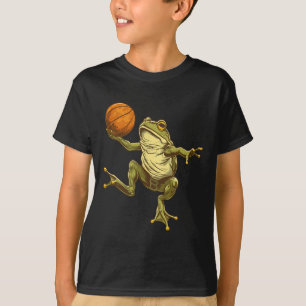 Skelett Frosch Zeichnung Kröte Kunstwerk Skelett L T-Shirt