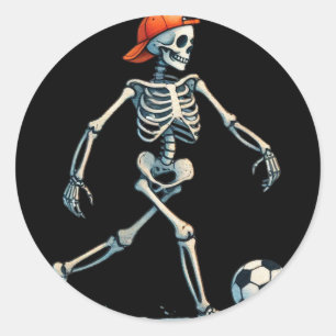 Skelett Fußball Halloween Kostüm Lustige Männer Ju Runder Aufkleber