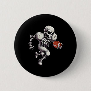 Skelett Fußball Halloween Skull Lover 1 Button