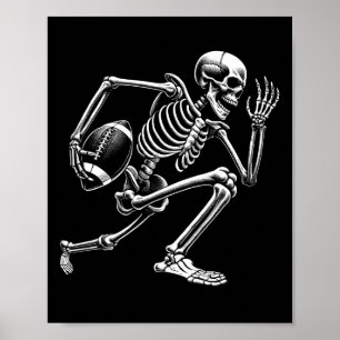 Skelett Fußball Halloween Skull Lover Poster