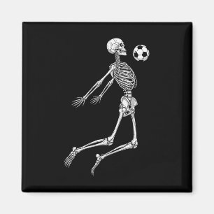 Skelett-Fußballspieler Brust Ll in der Luft Sportf Magnet