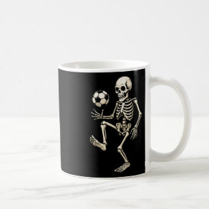Skelett-Fußballspieler Gruseliger Halloween-Fußbal Kaffeetasse