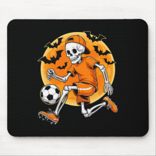 Skelett Fußbyll Männer Jungen Kinder Halloween Fuß Mousepad