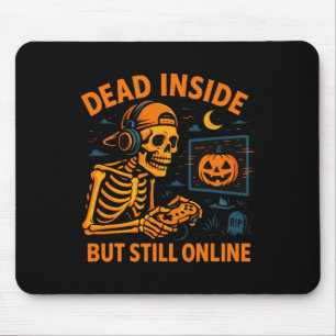 Skelett-Gamer tot im Inneren immer noch online Lus Mousepad