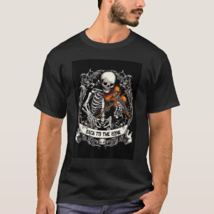 Skelett-Geiger Bach bis auf die Knochen Musik Pun T-Shirt