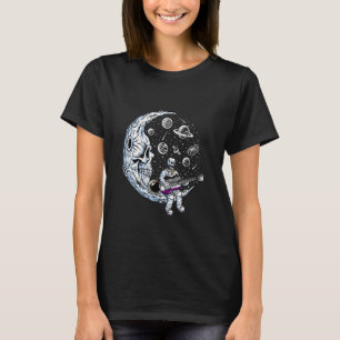 Skelett Gitarre asexual LGBT-Q Pride Guita spielen T-Shirt