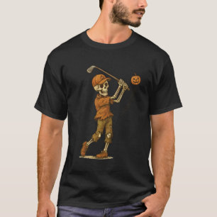 Skelett Golf Halloween Golfer Golfspieler Lustig G T-Shirt