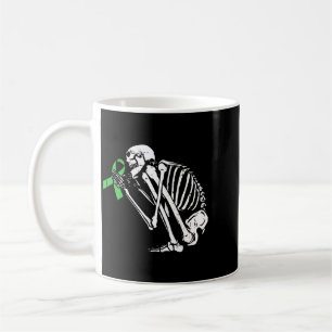 Skelett Grünes Band Bewusstsein für psychische Ges Kaffeetasse