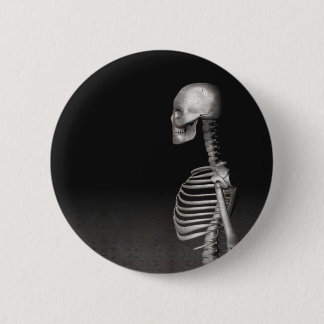 Skelett - Halloween-Knopf Button