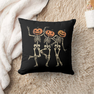Skelett Halloween-Kürbis Herbst Gruselige Jahresze Kissen