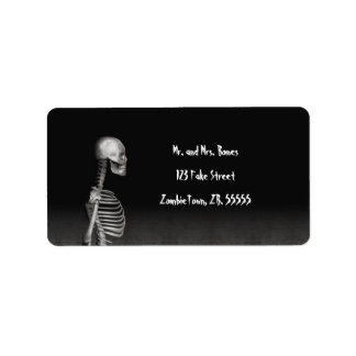 Skelett - Halloween Labels Adressaufkleber
