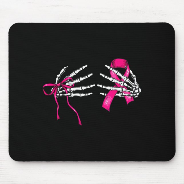 Skelett Hand Check Deine S Lustiger Überlebender B Mousepad (Vorne)