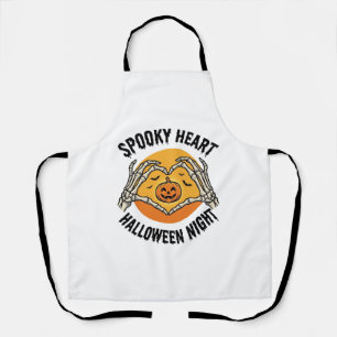 Skelett Herz Halloween Vintage Hände Design_1 Schürze