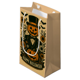 Skelett in Tuxedo Spooky Gastgeschenk Bags Kleine Geschenktüte