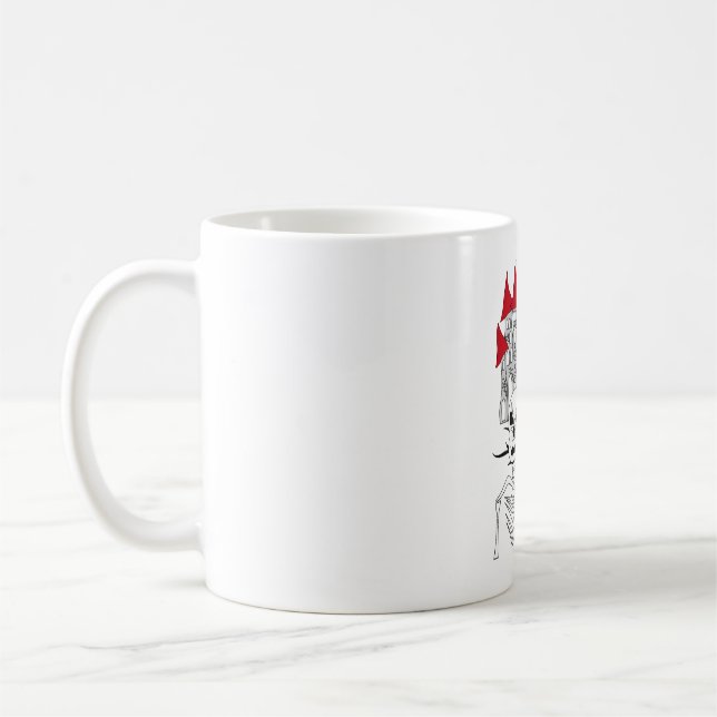 Skelett Kaffeetasse (Links)