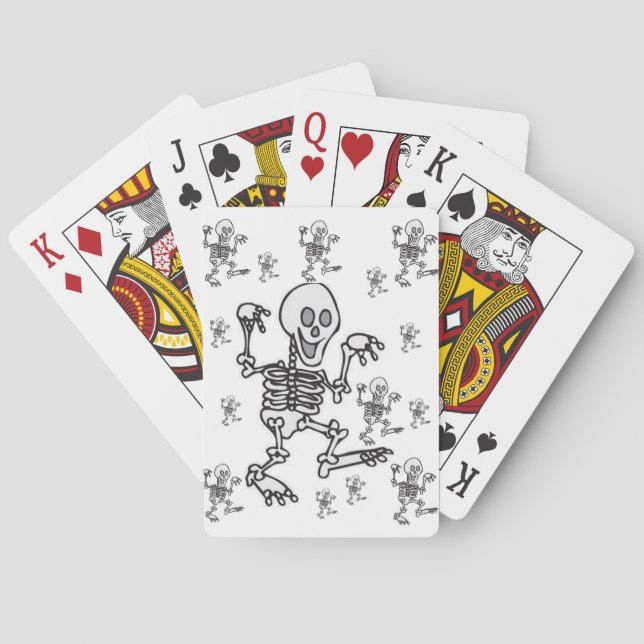 Skelett Kartenspiel Spielkarten (Rückseite)