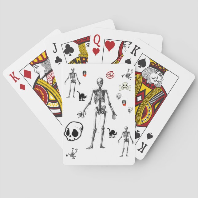 Skelett Kartenspiel Spielkarten (Rückseite)