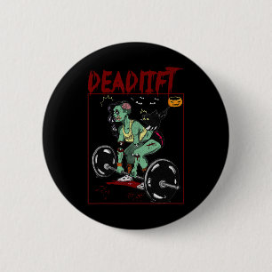 Skelett Kraftsportler Bodybuilder Workout Fitness  Button