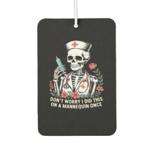 Skelett-Krankenschwester-Witz Humor Halloween Esse Autolufterfrischer