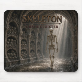 Skelett Kreide Kloster Dunkler Realismus Mousepad