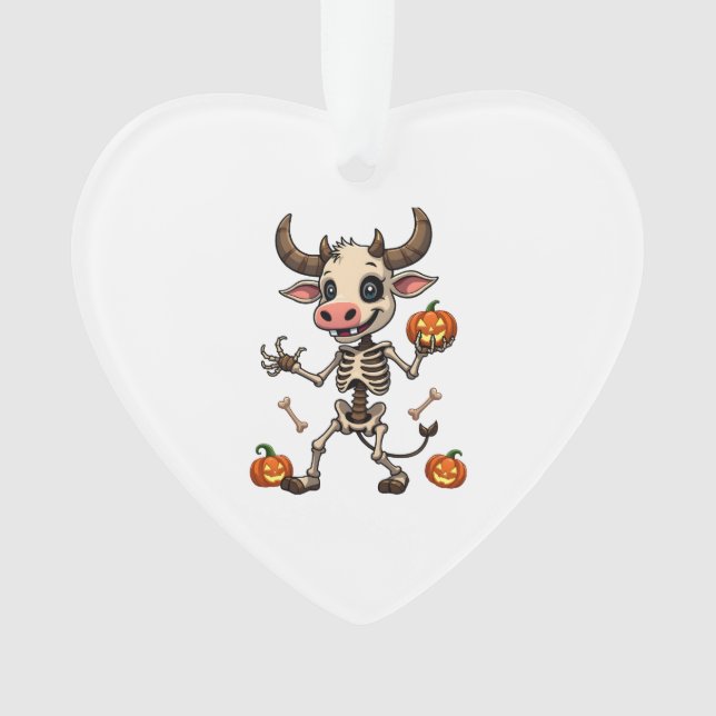 Skelett-Kuh-Parade Ornament (Vorderseite)