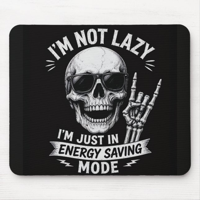 Skelett Lustige Vibes Mousepad (Vorne)