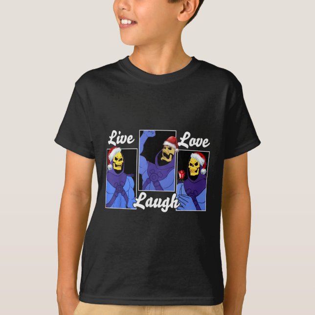 Skelett Lustiger Hut Weihnachten  T-Shirt (Vorderseite)
