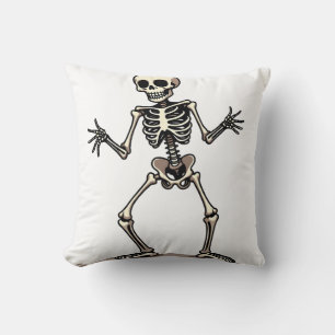 Skelett macht den Dab � Lustiger Halloween-Tanz-Sh Kissen