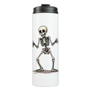 Skelett macht den Dab � Lustiges Halloween-Tanz-Sh Thermosbecher
