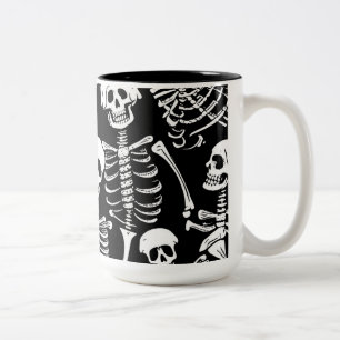 Skelett-Mannschaft Zweifarbige Tasse