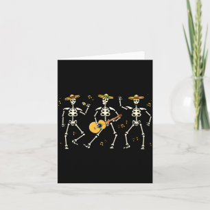 Skelett-Mariachi-Lazy-Halloween-Kostüm Mexikanisch Karte