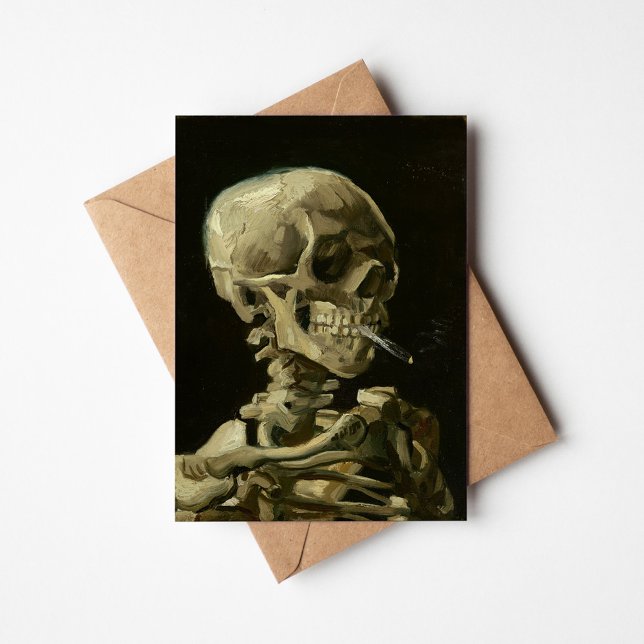 Skelett mit brennender Zigarette | Vincent van Gog (Von Creator hochgeladen)